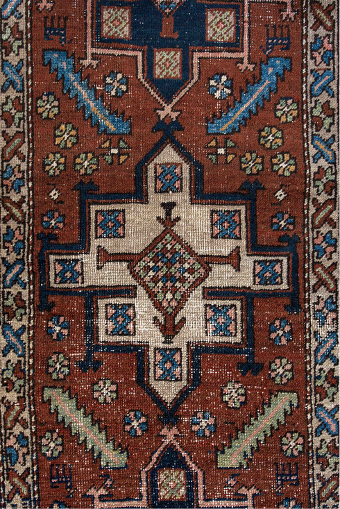 Antique Heriz Area Rug (3' x 5')